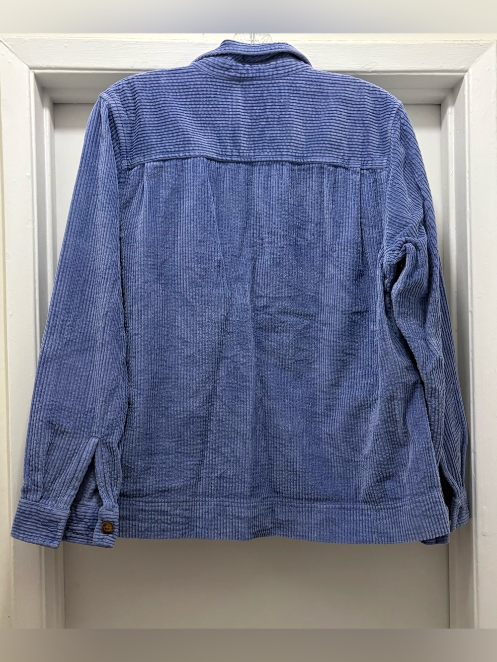 L.L. Bean Light Blue Corduroy Button-Down Shirt - Picture 4 of 12